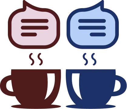 Folytassuk egy kávé mellett ikon